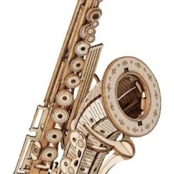 Robotime 3D Houten Puzzel Muziekinstrument Saxophone, TG309, 8,5x7x23cm - 6946785116793