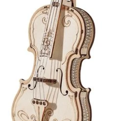 Robotime DIY 3D Houtenpuzzel Muziekinstrument Cello, TG411, 7x7x20cm - 6946785116809