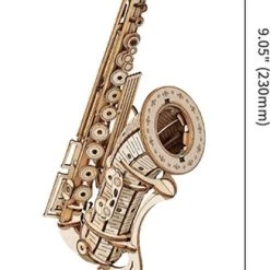 Robotime 3D Houten Puzzel Muziekinstrument Saxophone, TG309, 8,5x7x23cm - 6946785116793 19 Robotime 3D Houten Puzzel Muziekinstrument Saxophone, TG309, 8,5x7x23cm - 6946785116793 -Exporteren puzzels winkel 415x840