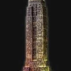 Ravensburger Empire State Building Night Edition - 3D Puzzel Gebouw Van 216 Stukjes -Exporteren puzzels winkel 421x840