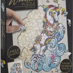 Grafix Houten Puzzel Unicorn | Unieke Puzzelstukjes In Vorm Van Fantasie Thema | 130 Puzzelstukjes | Puzzel Voor Kinderen En Volwassenen | Formaat 30 X 22.5 CM | Cadeau Voor Jong En Oud -Exporteren puzzels winkel 519x840
