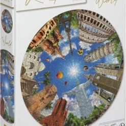 Grafix Ronde Puzzel 1000 Stukjes Voor Volwassenen | Wereld Puzzel | Legpuzzel | Diameter 68 CM | Geschikt Voor Kinderen Vanaf 14 Jaar -Exporteren puzzels winkel 527x840