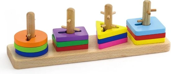 Vigatoys Viga Toys Vormenspel 10-delig Multicolor 12 Vigatoys Viga Toys Vormenspel 10-delig Multicolor - Afbeelding 10