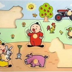 Bumba Houten Puzzel Met Nopjes - Dieren/boerderij - 7 Stukken -Exporteren puzzels winkel 550x253