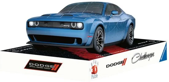 Ravensburger Puzzle 3D Dodge Challenger Hellcat Widebody - 3D Puzzel - 108 Stukjes 5 Ravensburger Puzzle 3D Dodge Challenger Hellcat Widebody - 3D Puzzel - 108 Stukjes - Afbeelding 3
