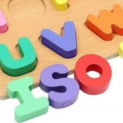 Iso Trade Alfabet Puzzel Voor Kinderen - Hout - 30x20CM - Houten Alfabet Puzzle - Klassiek Speelgoed Cadeautip -Exporteren puzzels winkel 550x273