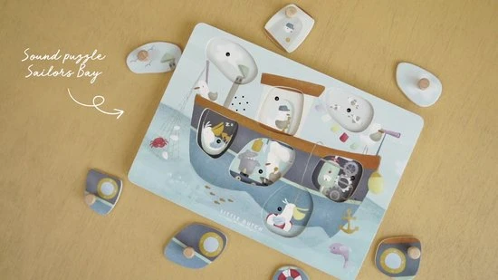 Little Dutch Geluidenpuzzel Sailors Bay FSC 4 Little Dutch Geluidenpuzzel Sailors Bay FSC - Afbeelding 2