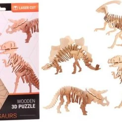 Merkloos Houten 3D Dinosaurus Puzzel, 4 Assorti 15 Merkloos Houten 3D Dinosaurus Puzzel, 4 Assorti -Exporteren puzzels winkel 550x326 2