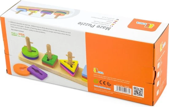 Vigatoys Viga Toys Vormenspel 10-delig Multicolor 11 Vigatoys Viga Toys Vormenspel 10-delig Multicolor - Afbeelding 9
