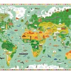 Djeco Meer Dan Een Wereldkaart - 200 Stukjes -Exporteren puzzels winkel 550x352 2