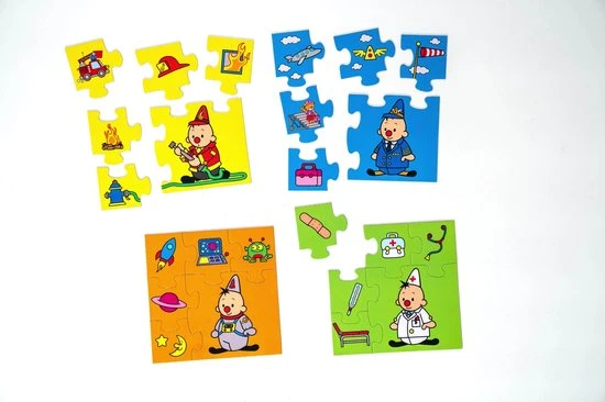 Bumba 4 In 1 Puzzel - Beroepen - 4 X 6 Stukken 4 Bumba 4 In 1 Puzzel - Beroepen - 4 X 6 Stukken - Afbeelding 2