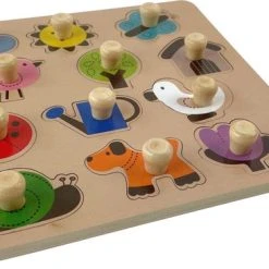 Pucts Houten Puzzel Kinderen - Tuin - Dieren - Planten -Exporteren puzzels winkel 550x366 83