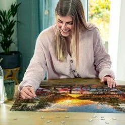 Ravensburger Puzzel Fietsen In Amsterdam - Legpuzzel - 1000 Stukjes -Exporteren puzzels winkel 550x366 98