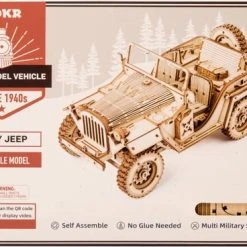 Robotime Modelbouwpakket Army Jeep 18,9 Cm Hout 369-delig 16 Robotime Modelbouwpakket Army Jeep 18,9 Cm Hout 369-delig -Exporteren puzzels winkel 550x368 1