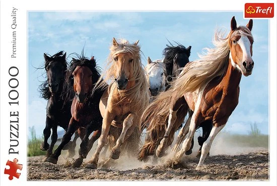 Trefl Paarden In Galop Puzzel - 1000 Stukjes 5 Trefl Paarden In Galop Puzzel - 1000 Stukjes - Afbeelding 3