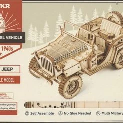 Robotime Modelbouwpakket Army Jeep 18,9 Cm Hout 369-delig 22 Robotime Modelbouwpakket Army Jeep 18,9 Cm Hout 369-delig -Exporteren puzzels winkel 550x370 3