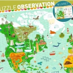 Djeco Meer Dan Een Wereldkaart - 200 Stukjes -Exporteren puzzels winkel 550x373 9