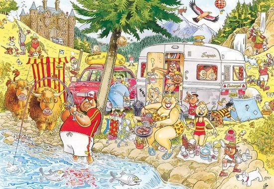 Wasgij Retro Mystery 6 Onrust Op De Camping! Puzzel - 1000 Stukjes 8 Wasgij Retro Mystery 6 Onrust Op De Camping! Puzzel - 1000 Stukjes - Afbeelding 6