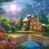 Castorland Cottage In The Moon Garden - 1000 Stukjes -Exporteren puzzels winkel 550x380 50