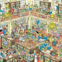 Jan Van Haasteren De Bibliotheek Puzzel - 2000 Stukjes -Exporteren puzzels winkel 550x381 2