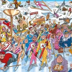 Wasgij Mystery 22 Winterspelen! Puzzel - 1000 Stukjes -Exporteren puzzels winkel 550x382