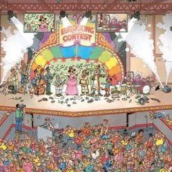 Jan Van Haasteren Eurovisie Songfestival Puzzel - 1000 Stukjes -Exporteren puzzels winkel 550x382 3