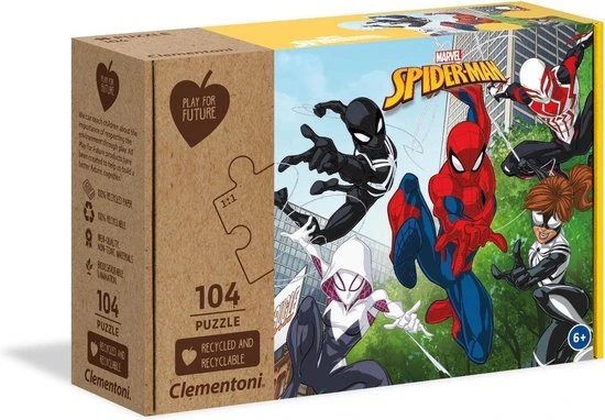 Clementoni Kinderpuzzels - Marvel Spiderman, Play For Future Puzzel 104 Stukjes, 6-8 Jaar - 27151 3 Clementoni Kinderpuzzels - Marvel Spiderman, Play For Future Puzzel 104 Stukjes, 6-8 Jaar - 27151