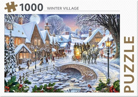 Onbekend Rebo Legpuzzel - 1000 St - Winter Village - Premium Quality 7 Onbekend Rebo Legpuzzel - 1000 St - Winter Village - Premium Quality - Afbeelding 5