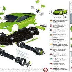 Ravensburger Lamborghini Hurac N EVO Groen - 3D Puzzel - 108 Stukjes 11 Ravensburger Lamborghini Hurac N EVO Groen - 3D Puzzel - 108 Stukjes -Exporteren puzzels winkel 550x385 3
