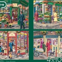 Falcon Puzzel Corner Shops - Legpuzzel - 4x1000 Stukjes -Exporteren puzzels winkel 550x387 13