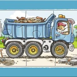 Ravensburger Graafmachine, Tractor En Kiepauto- My First Puzzels -3x6 Stukjes - Kinderpuzzel -Exporteren puzzels winkel 550x387 2