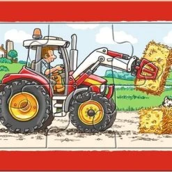 Ravensburger Graafmachine, Tractor En Kiepauto- My First Puzzels -3x6 Stukjes - Kinderpuzzel -Exporteren puzzels winkel 550x387 3