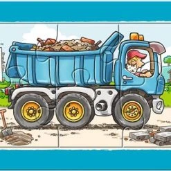Ravensburger Graafmachine, Tractor En Kiepauto- My First Puzzels -3x6 Stukjes - Kinderpuzzel -Exporteren puzzels winkel 550x388 1