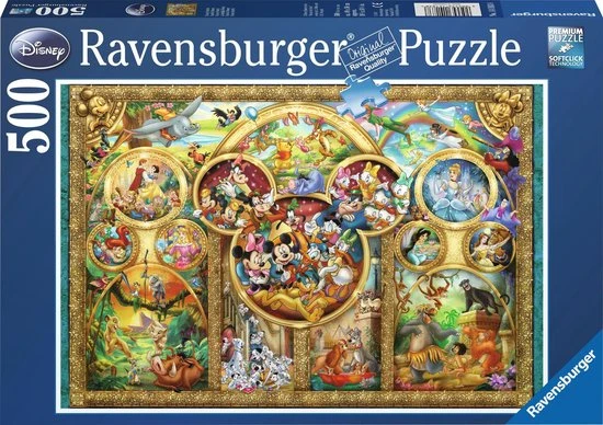 Ravensburger Puzzel Most Famous Disney Characters - Legpuzzel - 500 Stukjes 8 Ravensburger Puzzel Most Famous Disney Characters - Legpuzzel - 500 Stukjes - Afbeelding 6