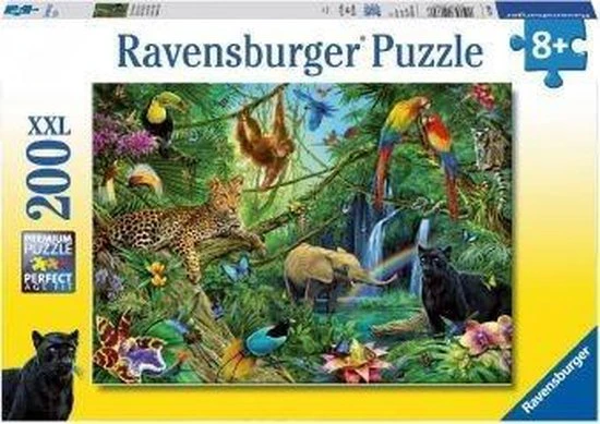 Ravensburger Puzzel Dieren In De Jungle - Legpuzzel - 200 Stukjes 6 Ravensburger Puzzel Dieren In De Jungle - Legpuzzel - 200 Stukjes - Afbeelding 4