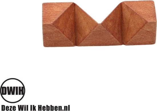 Merkloos Set Van 6 Houten IQ Puzzels - Breinbrekers - 3D Puzzel 10 Merkloos Set Van 6 Houten IQ Puzzels - Breinbrekers - 3D Puzzel - Afbeelding 8
