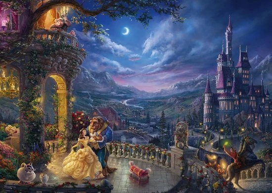 Schmidt Disney Beauty And The Beast Puzzel - 1000 Stukjes 4 Schmidt Disney Beauty And The Beast Puzzel - 1000 Stukjes - Afbeelding 2