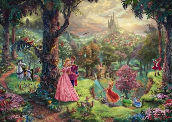 Schmidt Disney Princess - Sleeping Beauty/Doornroosje Puzzel - 1000 Stukjes 4 Schmidt Disney Princess - Sleeping Beauty/Doornroosje Puzzel - 1000 Stukjes - Afbeelding 2