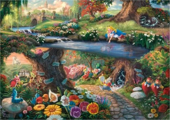 Schmidt Puzzel Disney Alice In Wonderland - 1000 Stukjes - 12+ 5 Schmidt Puzzel Disney Alice In Wonderland - 1000 Stukjes - 12+ - Afbeelding 3