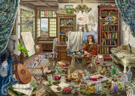 Ravensburger Escape Puzzle Da Vinci Artists Workshop - Legpuzzel - 759 Stukjes 5 Ravensburger Escape Puzzle Da Vinci Artists Workshop - Legpuzzel - 759 Stukjes - Afbeelding 3