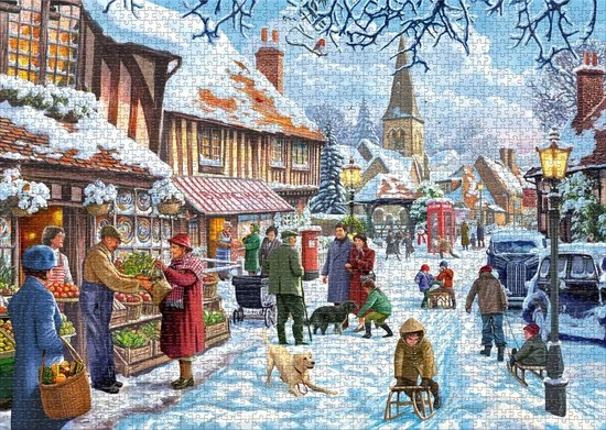 Rebo Productions Rebo Legpuzzel 2000 Stukjes - Village Square 4 Rebo Productions Rebo Legpuzzel 2000 Stukjes - Village Square - Afbeelding 2
