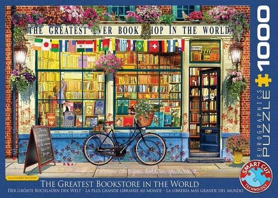 Eurographics De Beste Boekenwinkel Ter Wereld Puzzel - 1000 Stukjes 3 Eurographics De Beste Boekenwinkel Ter Wereld Puzzel - 1000 Stukjes