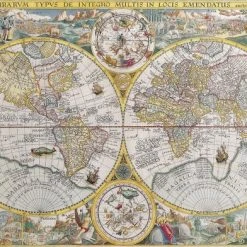 Ravensburger Puzzel Wereldkaart 1594 - Legpuzzel - 1500 Stukjes -Exporteren puzzels winkel 550x392 138