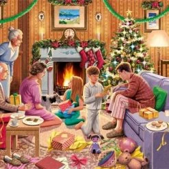 Jumbo Falcon Puzzel Family Time At Christmas - Legpuzzel - 4 X 1000 Stukjes -Exporteren puzzels winkel 550x392 151