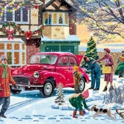 Jumbo Falcon Puzzel Family Time At Christmas - Legpuzzel - 4 X 1000 Stukjes -Exporteren puzzels winkel 550x392 152