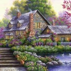 Ravensburger Puzzel Romantische Cottage - Legpuzzel - 1000 Stukjes 7 Ravensburger Puzzel Romantische Cottage - Legpuzzel - 1000 Stukjes -Exporteren puzzels winkel 550x392 76