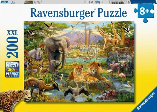 Ravensburger Puzzel Dieren Van De Savanne - Legpuzzel - 200 Stukjes 3 Ravensburger Puzzel Dieren Van De Savanne - Legpuzzel - 200 Stukjes