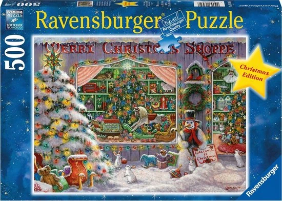 Ravensburger Puzzel The Christmas Shop - Legpuzzel - 500 Stukjes 3 Ravensburger Puzzel The Christmas Shop - Legpuzzel - 500 Stukjes