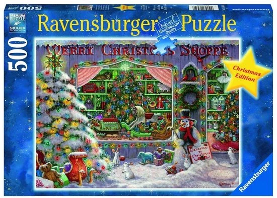 Ravensburger Puzzel The Christmas Shop - Legpuzzel - 500 Stukjes 6 Ravensburger Puzzel The Christmas Shop - Legpuzzel - 500 Stukjes - Afbeelding 4