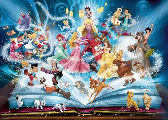 Ravensburger Puzzel Disney's Magische Sprookjesboek - Legpuzzel - 1500 Stukjes 5 Ravensburger Puzzel Disney's Magische Sprookjesboek - Legpuzzel - 1500 Stukjes - Afbeelding 3